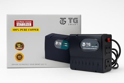 TG Smart TG Smart Electronic Voltage Stabilizer for LED/LCD/Smart TVs | 100% Pure Copper Winding | Overload & Short Circuit Protection | Premium Build Quality - best price at Raj Electronics - view 2