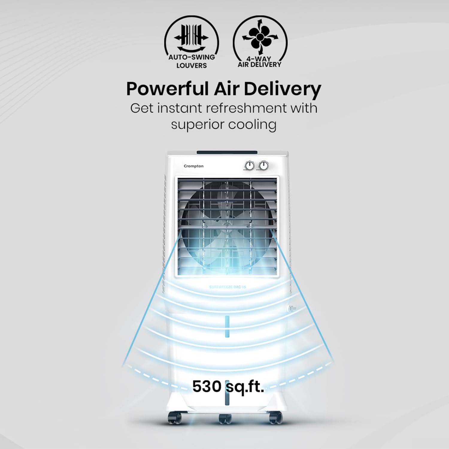 Crompton Surebreeze 95 Desert Air cooler for home view 4