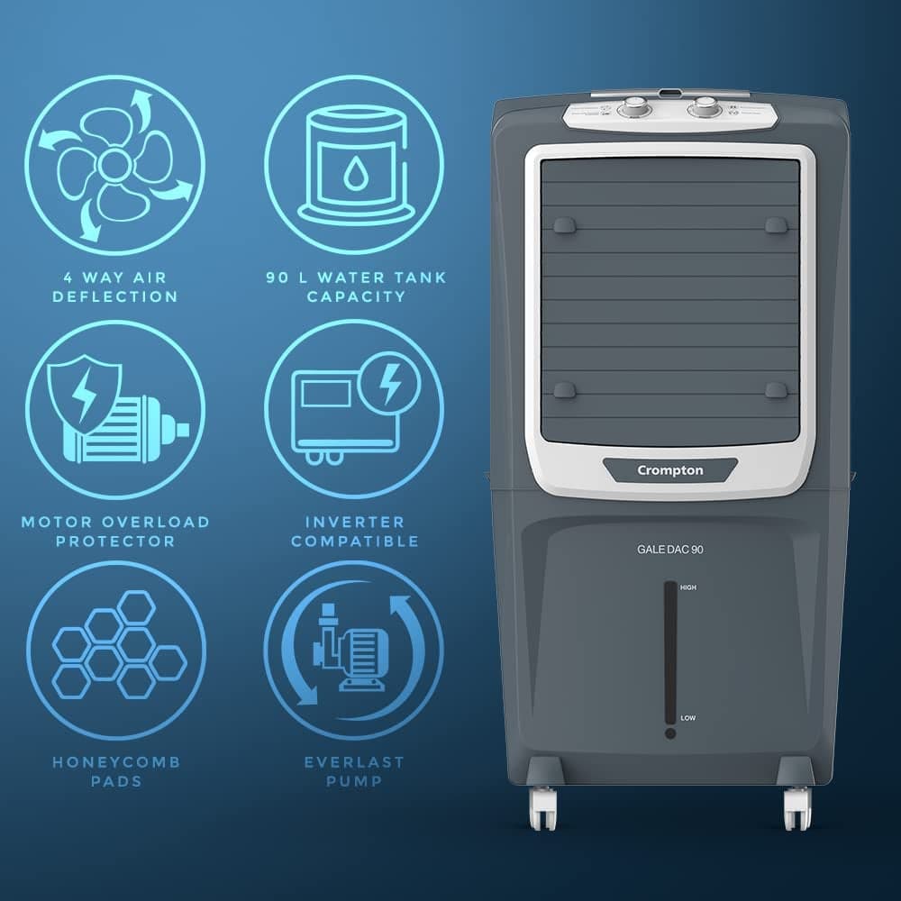 Crompton Crompton Gale 90 Litres Desert Air Cooler for home - Buy in Secunderabad Hyderabad - view 3