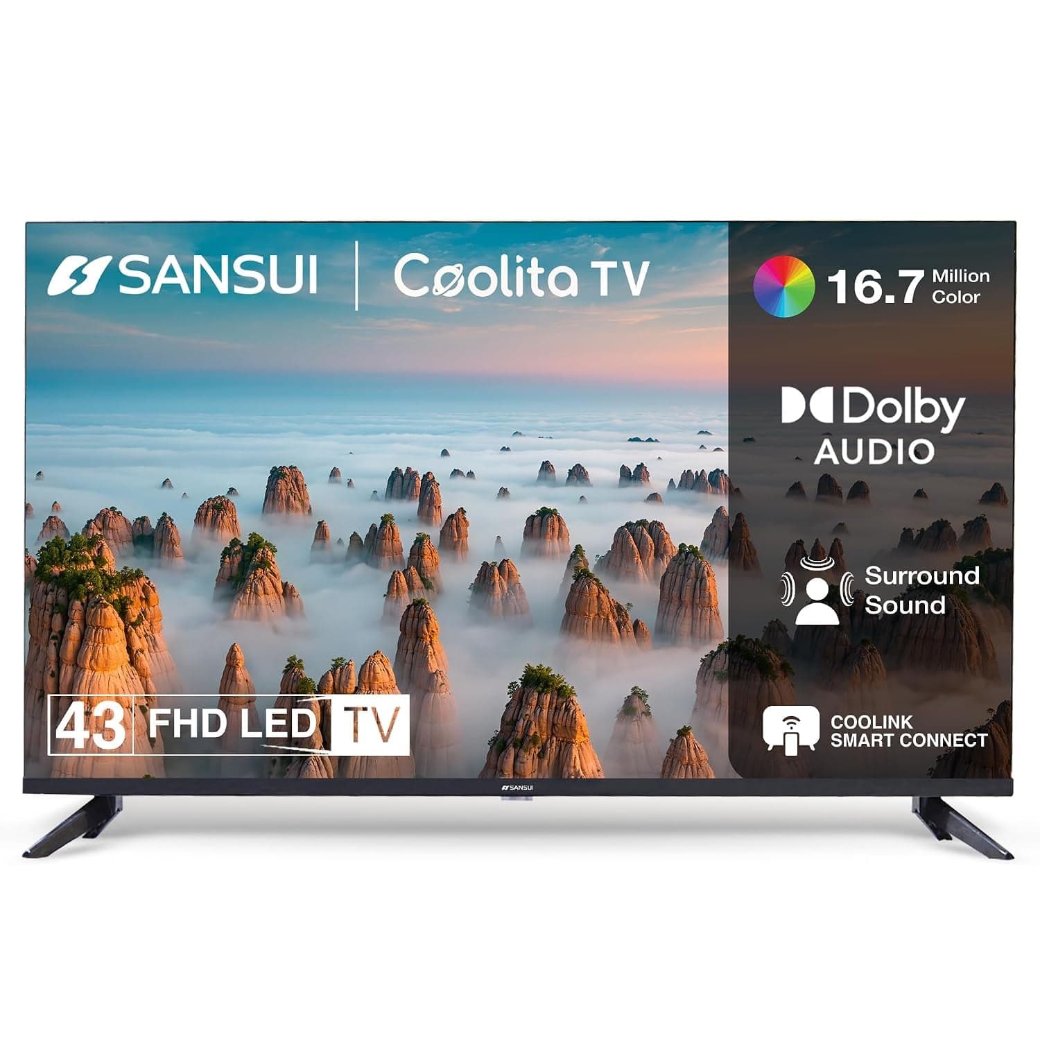 Sansui SANSUI 109cm (43) Full HD Collita Smart TV with IPS Panel, Dolby Audio, Surround Sound, 60Hz Refresh Rate - Buy in Secunderabad Hyderabad - view 1