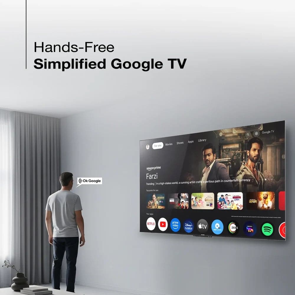 Sansui Sansui 165 cm (65) Ultra HD 4K Smart Google TV with Far Field, Dolby Vision, Dolby Atmos & HDR10 (JSW65GSUHDFF) - Buy in Secunderabad Hyderabad - view 4