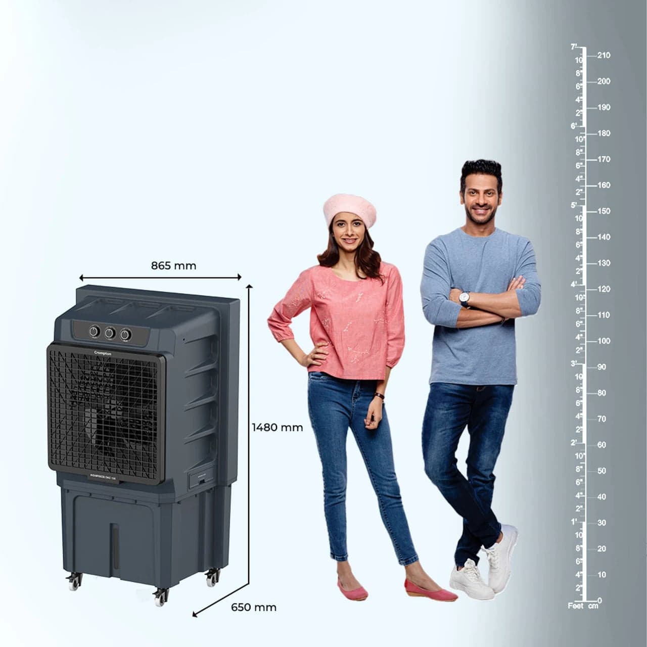 Crompton Crompton 135 L Desert Air Cooler (Grey) - Buy in Secunderabad Hyderabad - view 4