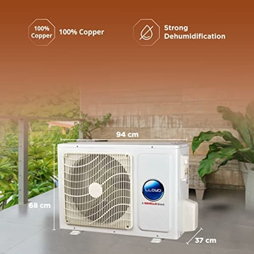 Lloyd Lloyd 2.0 Ton 5 Star Inverter Split AC (5 in 1 Convertible, Cools Even at 52°C, Copper, Anti-Viral + PM 2.5 Filter, White with Golden Deco Strip, GLS24I5FWGEV) - Buy in Secunderabad Hyderabad - view 4