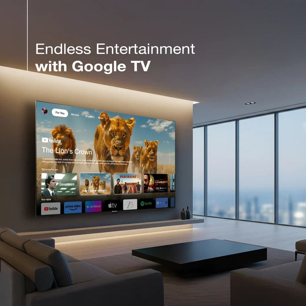 Sansui Sansui 165 cm (65) Google TV QLE (4K), HDR10+,HSR 120Hz with Dolby Vision - Buy in Secunderabad Hyderabad - view 4