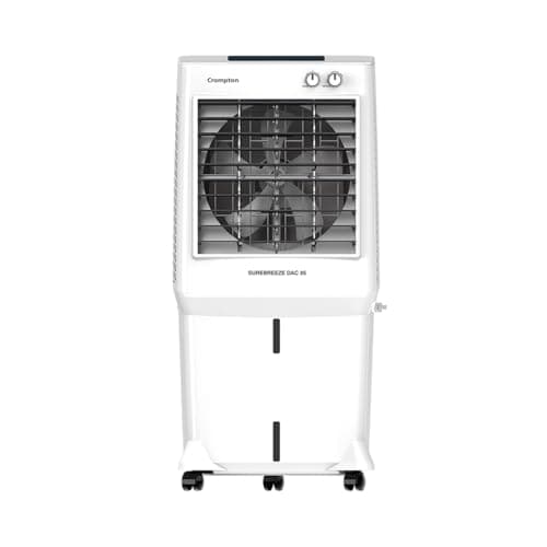 Crompton Store Crompton Surebreeze 95 Desert Air cooler for home | High Density honeycomb pad for faster cooling | 4 way air-deflection & Auto Swing | Faster air delivery| Everlast Pump |With ball bearing advantage - best price at Raj Electronics - view 2