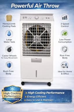 TG Smart TG Smart Air Cooler 70L – Powerful & Energy-Efficient Air Cooling - Buy in Secunderabad Hyderabad